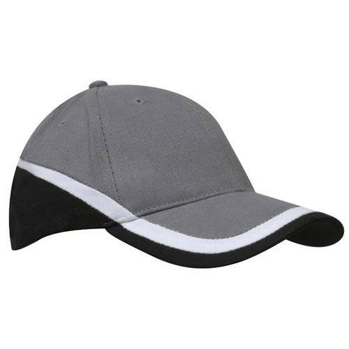 Picture of Brushed Heavy Cotton Cap with Tri-Coloured Peak