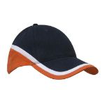 Picture of Brushed Heavy Cotton Cap with Tri-Coloured Peak