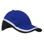 Picture of Brushed Heavy Cotton Cap with Tri-Coloured Peak