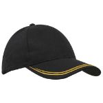 Picture of Brushed Heavy Sports Twill Cap with Double Stripe on Peak