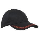 Picture of Brushed Heavy Sports Twill Cap with Double Stripe on Peak