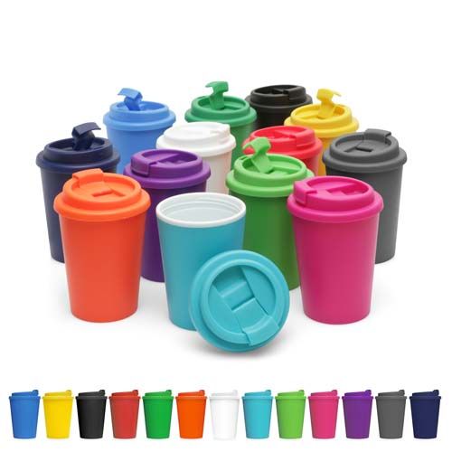 Picture of ECO COFFEE CUP PLASTIC DOUBLE WALL CUP2GO 356ML