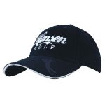 Picture of Brushed Heavy Cotton Cap with Embossed PU Suede Peak