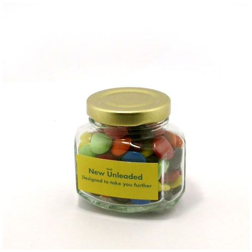 Picture of BFCFJ015 - Choc Beans Squexagonal Jar 90g