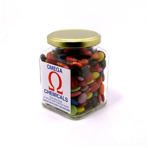 Picture of BFCFJ016 - Choc Beans Square Jar 170g