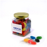 Picture of BFCFJ028 - Jelly Beans in Square 170g Jar