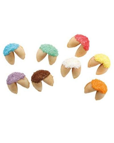 Picture of Fortune Cookies Choc Dipped with Sprinkles