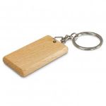 Picture of Artisan Beechwood Key Ring Rectangle