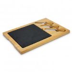 Picture of Bamboo and Slate Cheeseboard Set