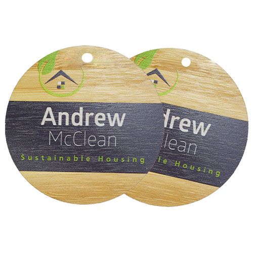 Picture of Bamboo Name Tag with Hole