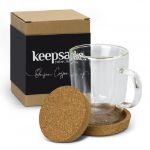 Picture of Keepsake Double Wall Coffee Cup with Lid & Coaster 350ml