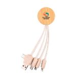 Picture of Bamboo & Wheat Straw Eco 4 in 1 Multi Charging Cable 