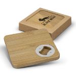 Picture of Bamboo Bottle Opener Coaster Set of 2