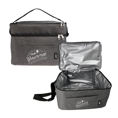 Picture of Duo Cooler Bag with 2 compartments - made from Recycled Plastic