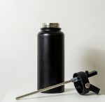 Picture of Byron Stainless Steel Insulated Drink Bottle with Straw 1L