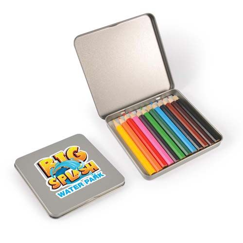 Picture of 12 Colouring Pencils in a Tin