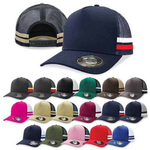 Picture of Trucker Cap Two 2 Stripe - Custom Made - choose your own colours