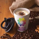 Picture of Wheat Fibre Eco Cup with Handle Lid