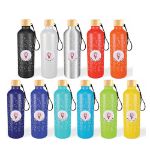 Picture of Gelato Aluminium Drink Bottle with Bamboo Lid