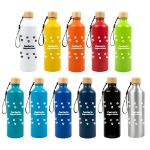 Picture of Gelato Aluminium Drink Bottle with Bamboo Lid