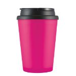 Picture of Aroma Double Wall Coffee Cup / Handle Lid 350ml