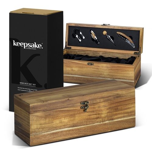 Picture of Keepsake Wine Box Gift Set