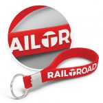 Picture of Silicone Key Ring - Embossed